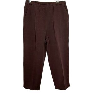New Orleans Knitwear Brown Pull On  Pants Size 2 Medium‎ 8-10 Cropped